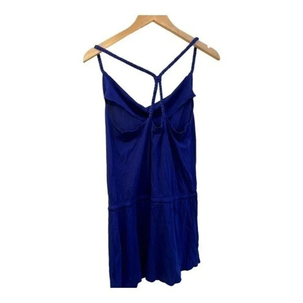 Converse One Star Tank Dress Size Medium Braid Strap Drawstring Waist Purple​​​‎ - Picture 3 of 6